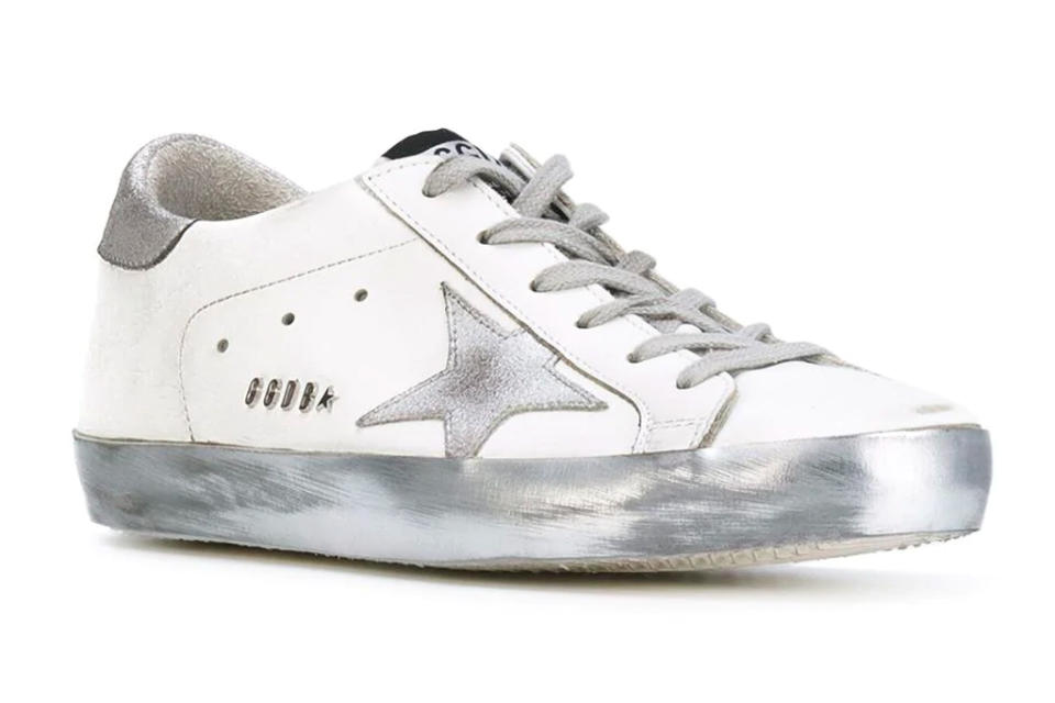 Golden Goose Superstar sneakers. - Credit: Courtesy of Farfetch