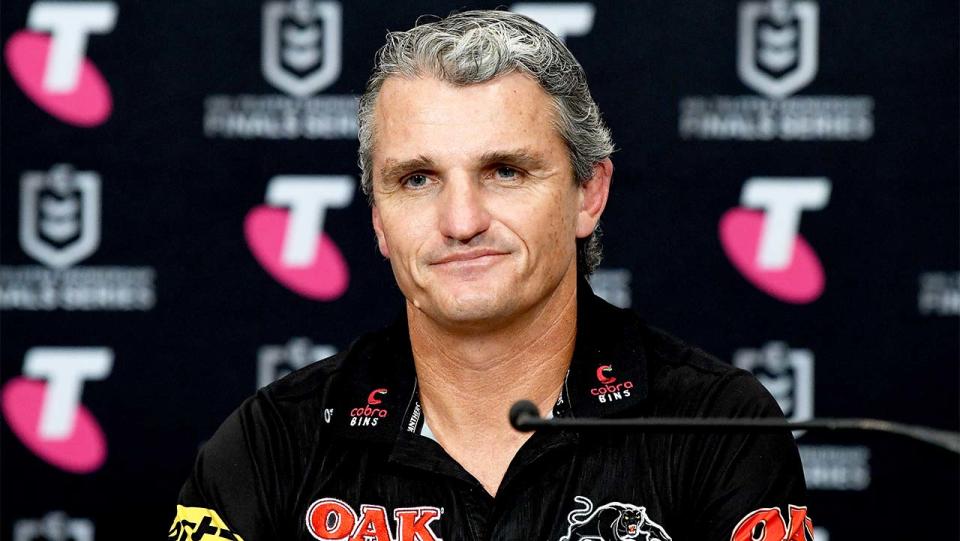 Penrith Panthers coach Ivan Cleary (pictured) during a press conference.
