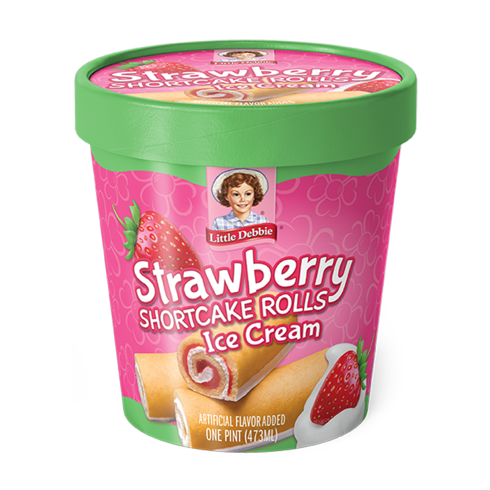 Strawberry Shortcake Rolls Ice Cream