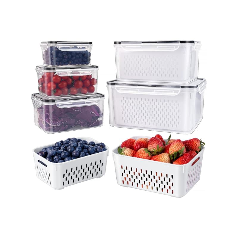 Freshmage 5-Pieces Large Fruit Containers