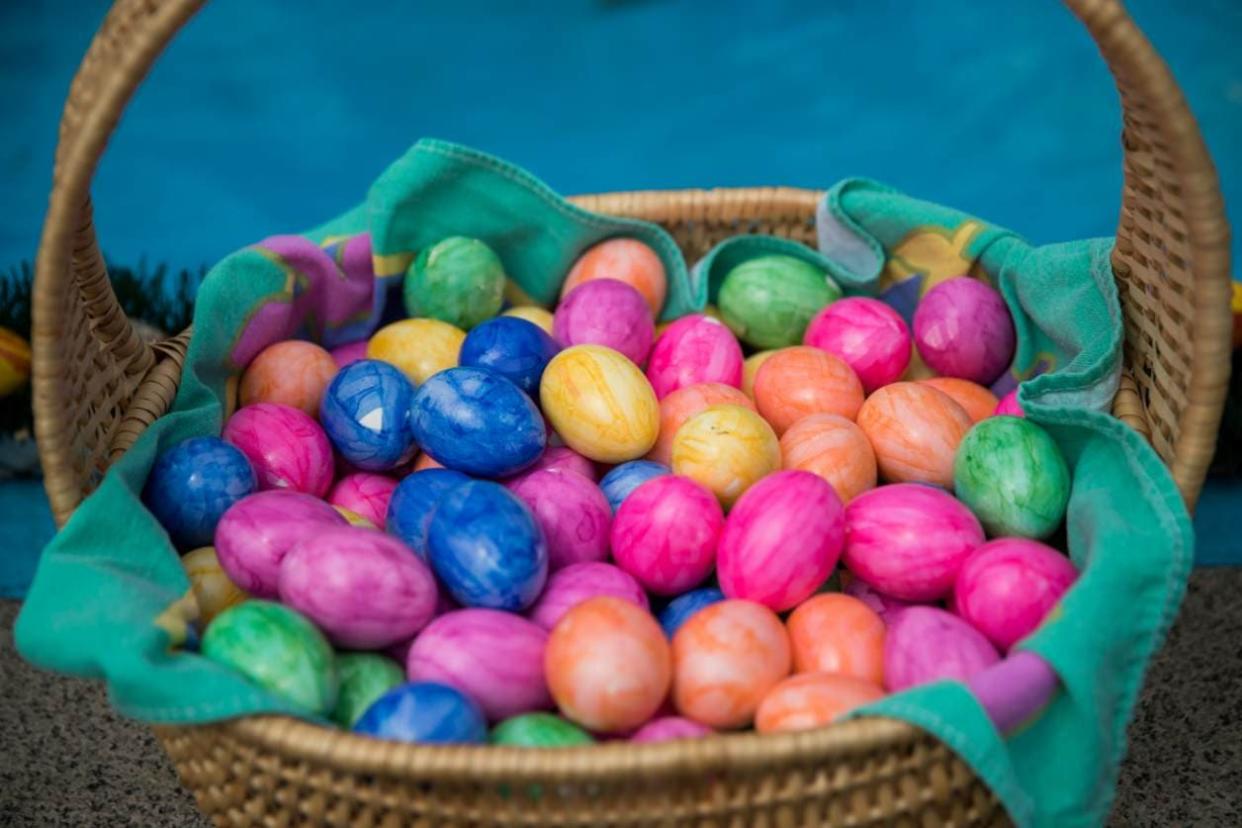 Des œufs de Pâques colorés (PHOTO D'ILLUSTRATION) - Daniel Karmann - DPA - AFP