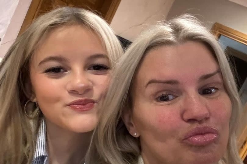 Kerry Katona with her daughter Heidi