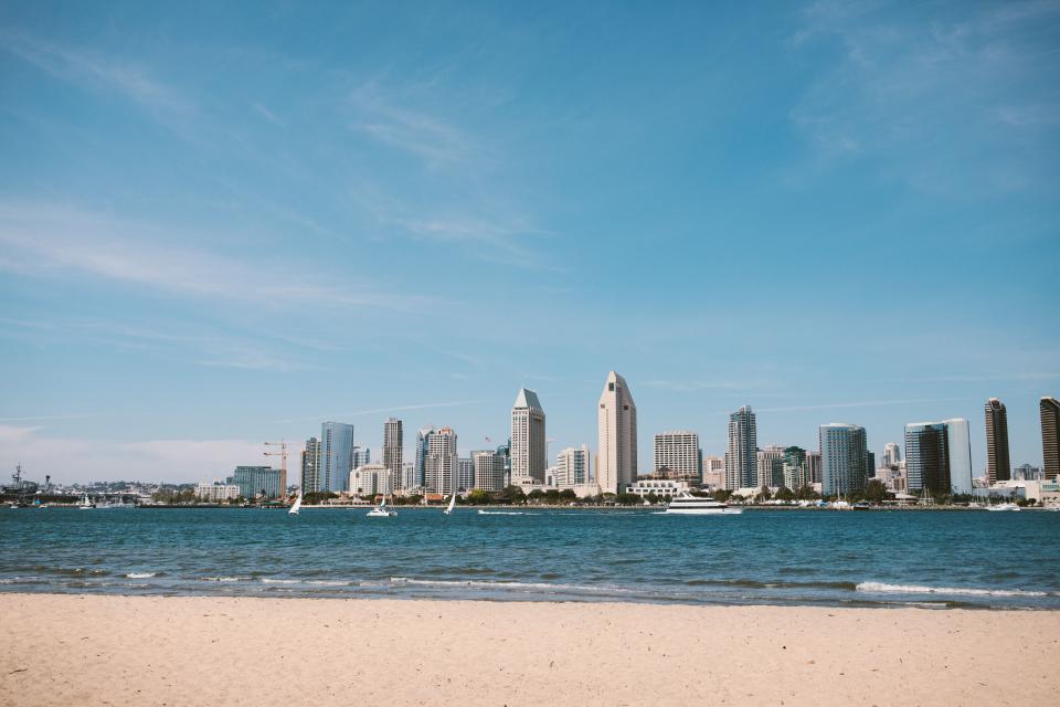 San Diego skyline across the water. (Photo: Gettyimages)