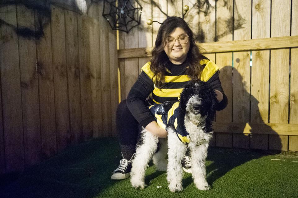 Scenes during The Bark and Boos halloween costume contest at 601 Lamar St. on Friday, Oct. 21, 2022.