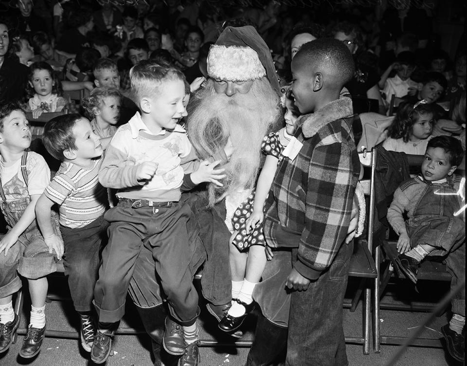 Alan Hale Jr as Santa Claus in 1953