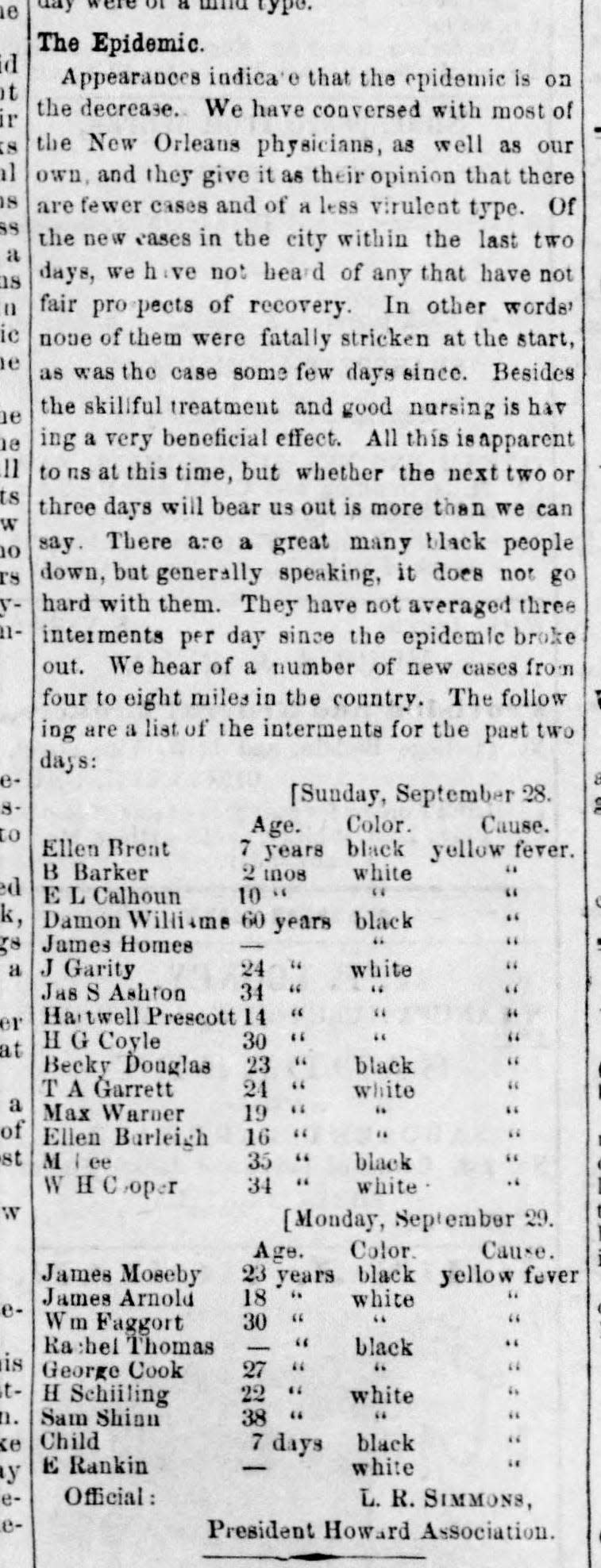 The September 28, 1873 edition of the Daily Shreveport Times.