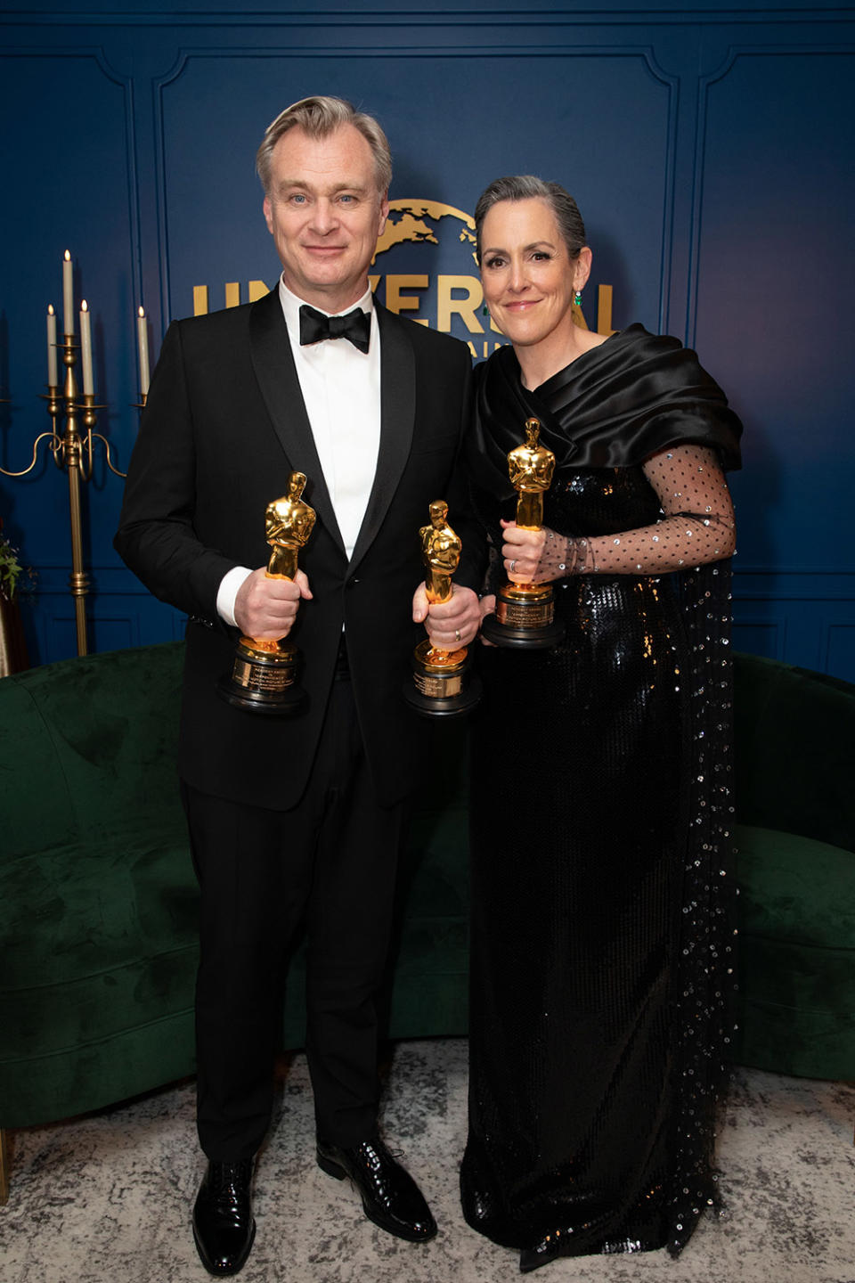 Oscar Winners Christopher Nolan and Emma Thomas attend as Universal Filmed Entertainment Group celebrates the 96th Academy Awards at the Soho House in West Hollywood, CA on Sunday, March 10, 2024