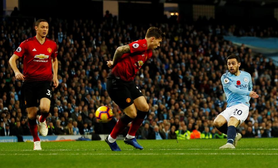 Bernardo Silva was in fine form in the Manchester derby: Action Images via Reuters