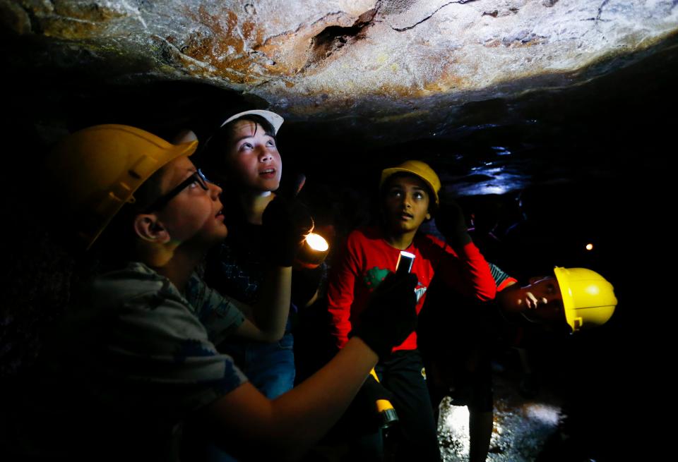 In 2017, as part of a Springfield Public Schools' Explore class during the summer, students toured Giboney Cave in Doling Park.