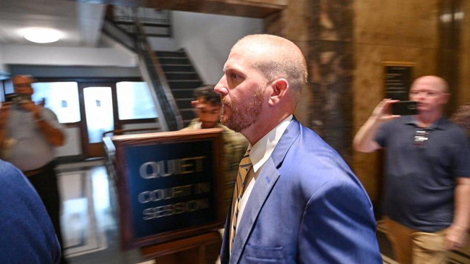 Britt Reid walked into a courtroom Monday at the Jackson County Courthouse to plead guilty to a drunk driving charge. The former assistant coach and son of head coach Andy Reid pleaded guilty to driving while intoxicated and causing a 2021 crash that severely injured a 5-year-old girl.