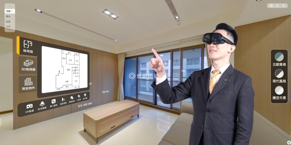 永慶房產集團運用虛擬實境和人工智慧等技術，持續開發出眾多房產科技，翻轉消費者的購售屋體驗（永慶房產集團提供）