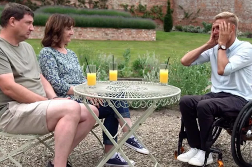 Rich, Sue and Steve sat down at a table