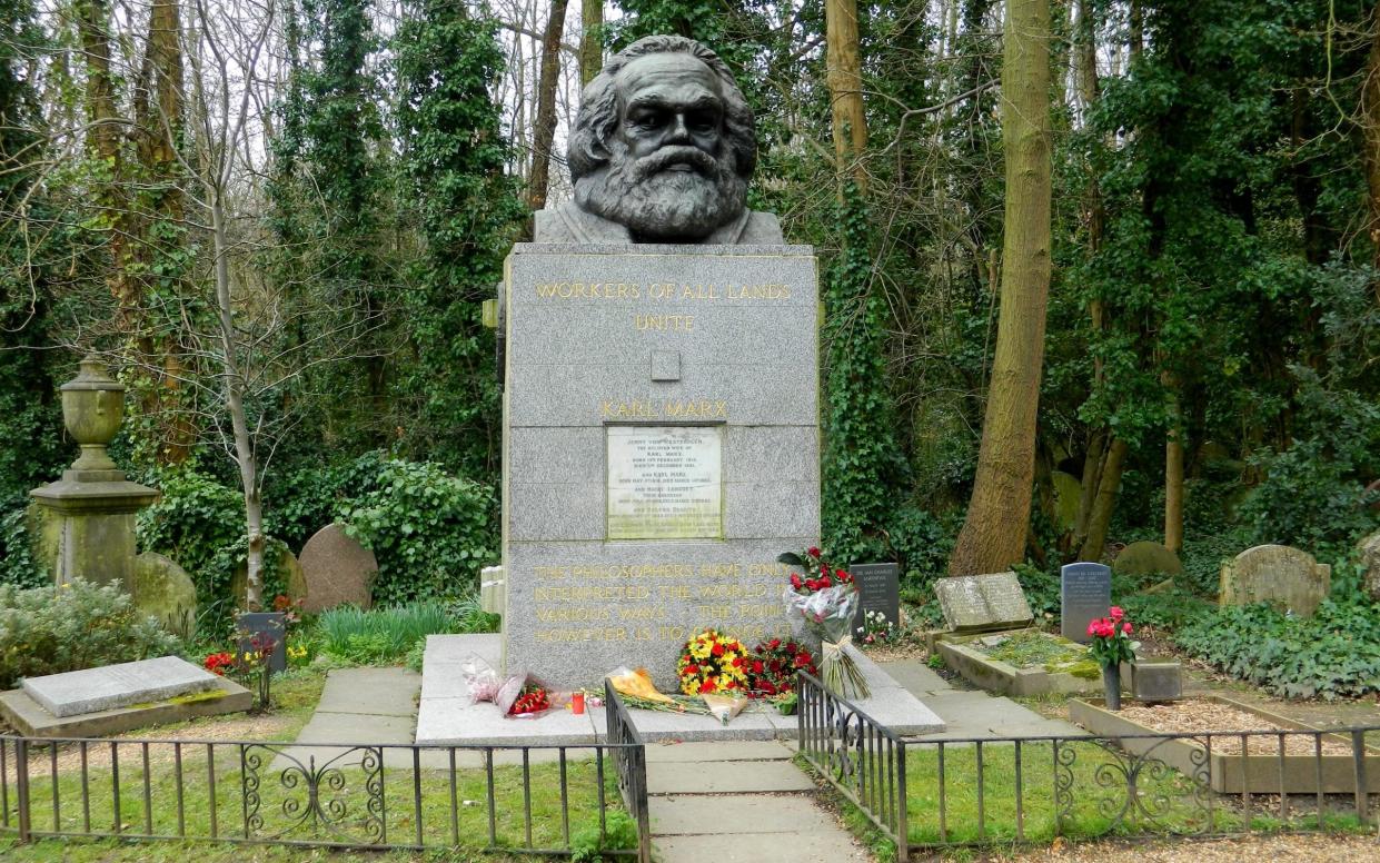 The Tomb of Karl Marx in Highgate Cemetery