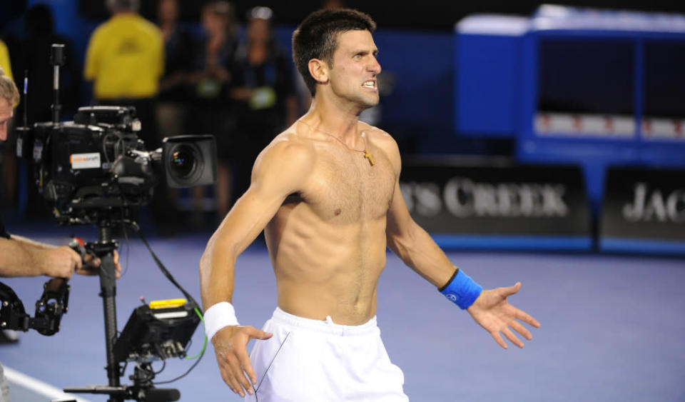 Delight for Serbia&#39;s Novak Djokovic