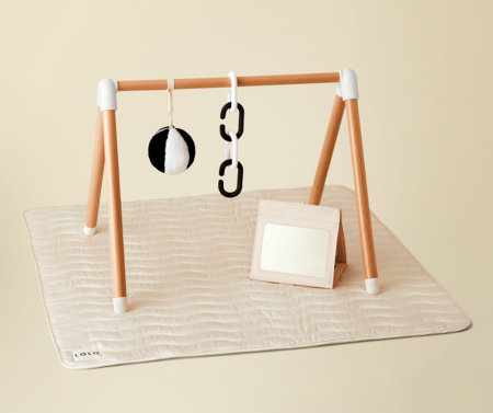 lalo play gym, a safe way to support 3-month-old baby development