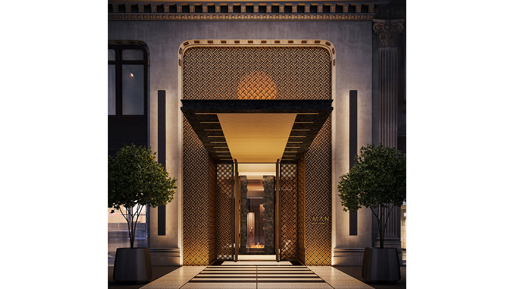 Also in Manhattan, the Aman will welcome local members as well as guests. - Credit: Courtesy of Aman Hotel