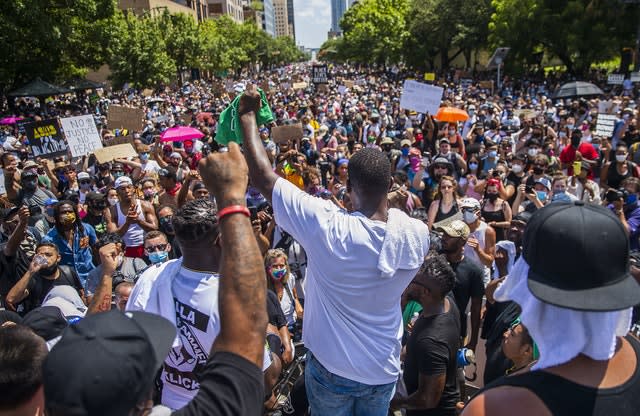 Protesters in Austin, Texas