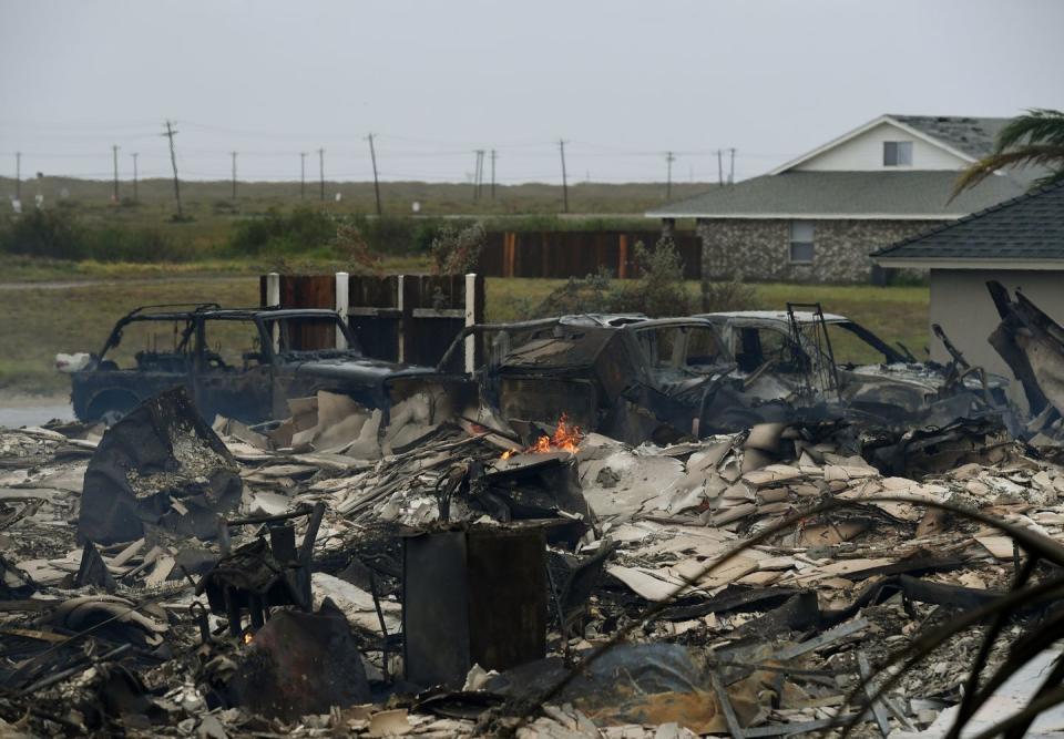 Damage from Hurricane Harvey in Texas.