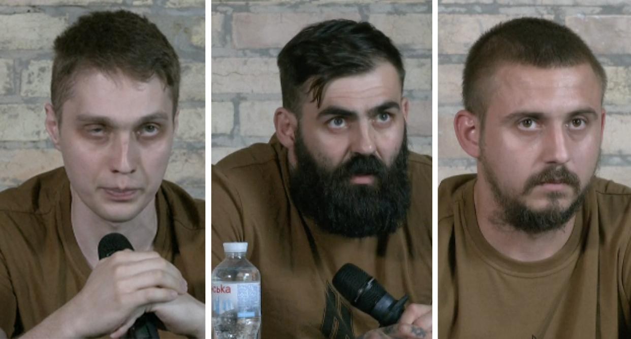 Soldier's from Ukraine's Azov Regiment, a unit of Ukraine's national guard, have detailed allegations of torture while being held as prisoners. (Reuters)