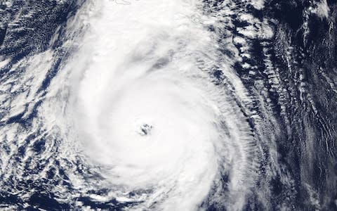 UK weather Hurricane Ophelia - Credit: EPA/NASA