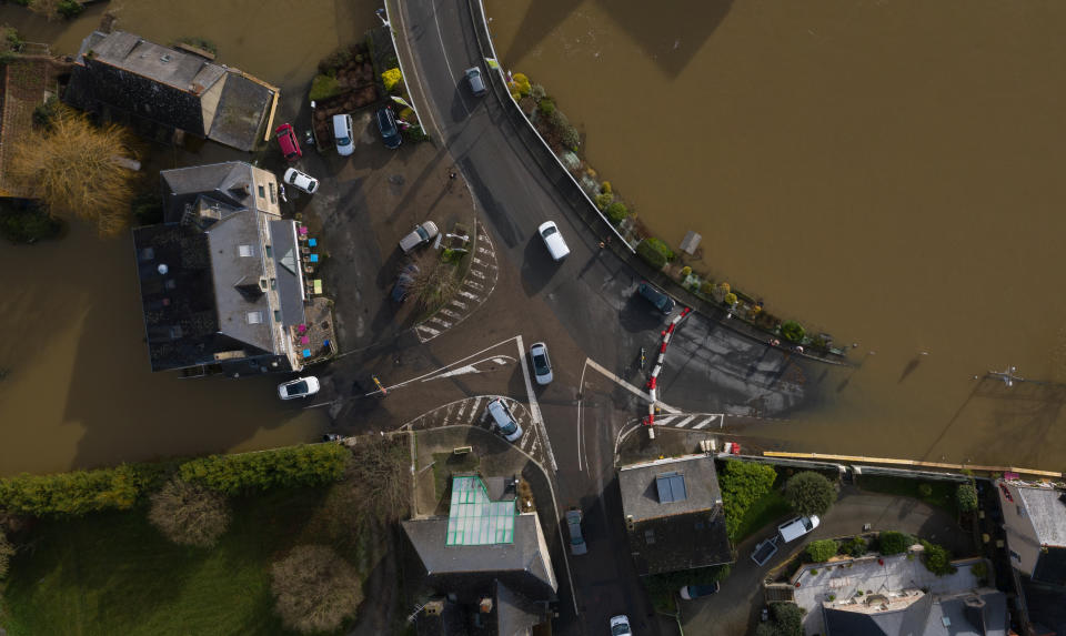 Guipry-Messac in Brittany was particularly affected by the flood after the passage of Storm Fabien. (Getty Images)