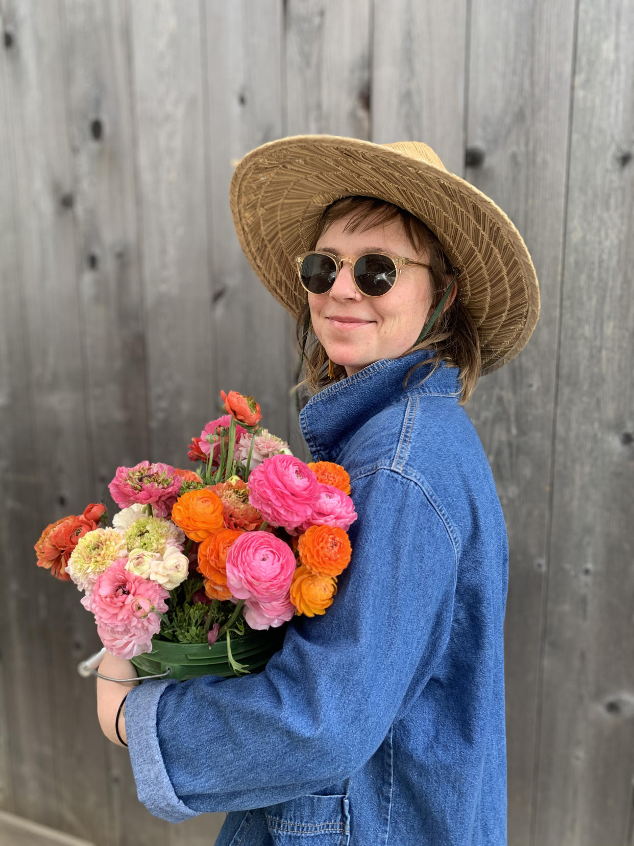 Eliza Milio at Front Porch Farm in Healdsburg, Calif., on April 25, 2020.<span class="copyright">Courtesy Eliza Milio</span>