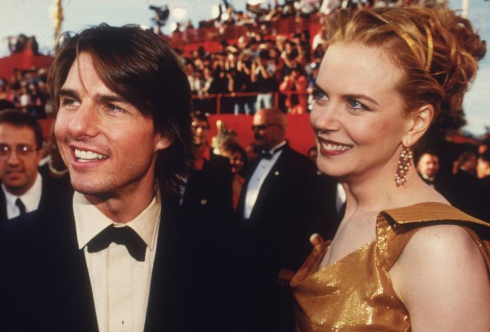 A young Tom Cruise and Nicole Kidman arriving at the Oscars in 2000. Cruise was nominated for Best Supporting Actor for his role in director Paul Thomas Anderson's film, 'Magnolia'. <em>[Photo: Getty]</em>
