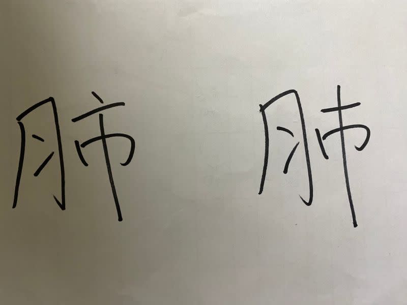 ▲肺這個字的右半邊，其實最早不是市也不是巿，有其他正確的答案。（圖／資料照片）