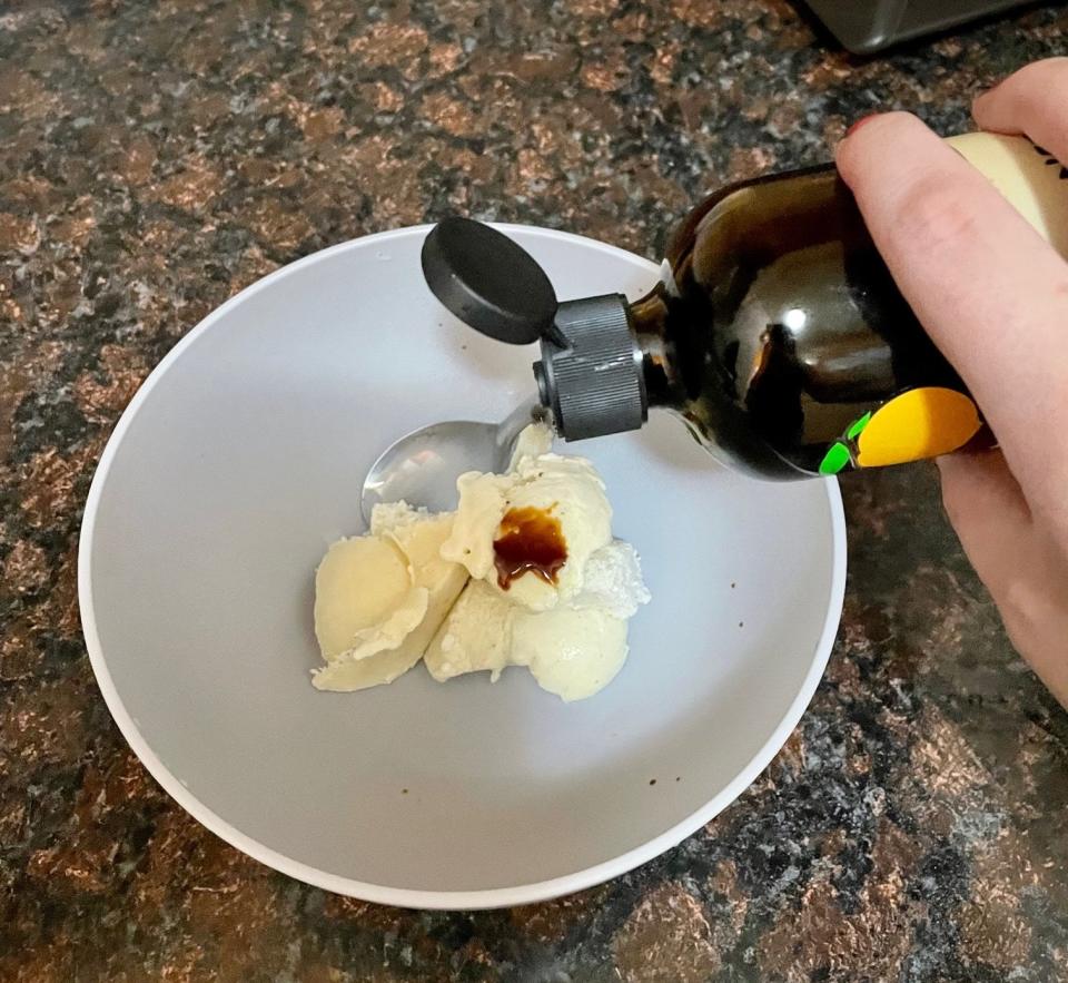 Ice cream and soy sauce