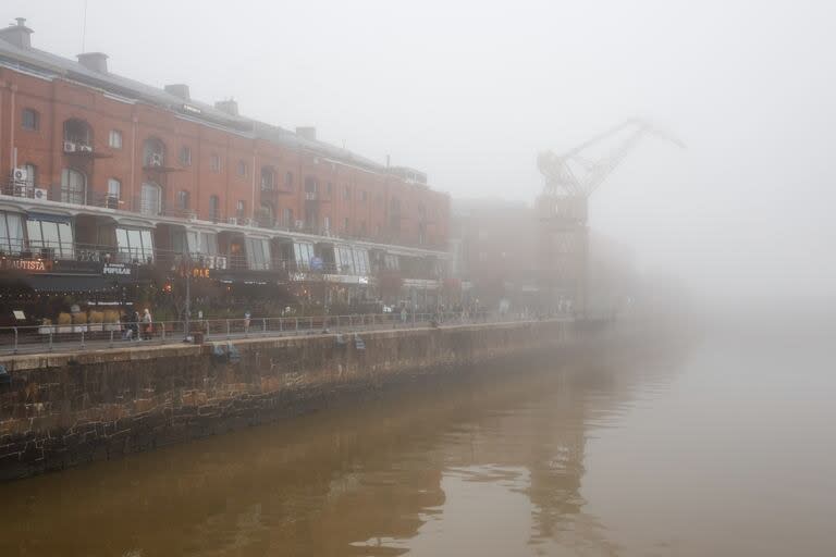 La niebla en la ciudad de Buenos Aires en los últimos días.