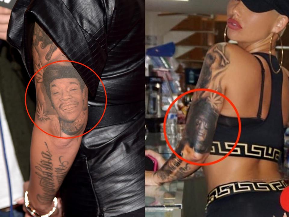 amber rose tattoos skitch