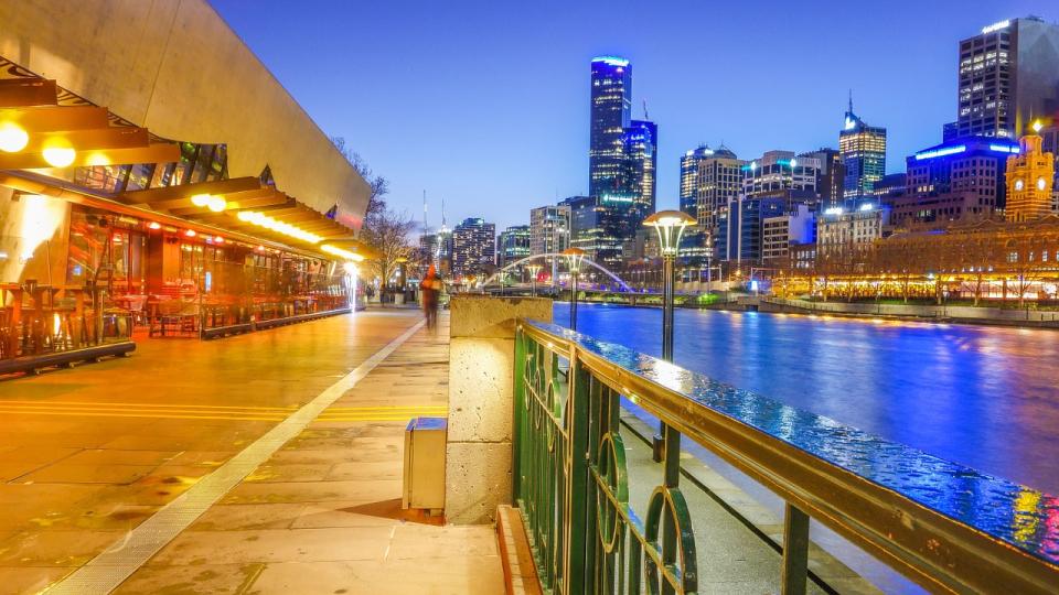 melbourne, fotografía nocturna, estación