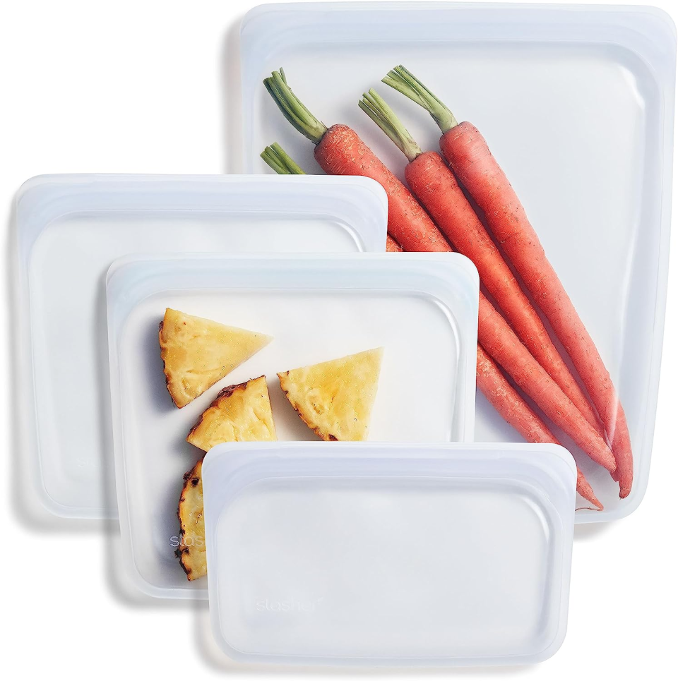 Stasher Reusable Silicone Storage Bags, 4-pk.