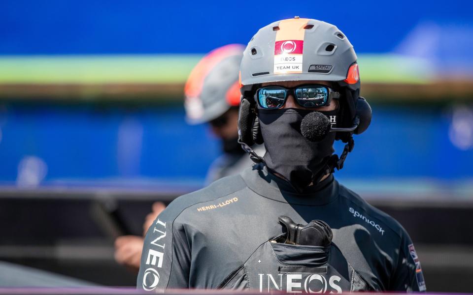 Sir Ben Ainslie in face mask - C Gregory