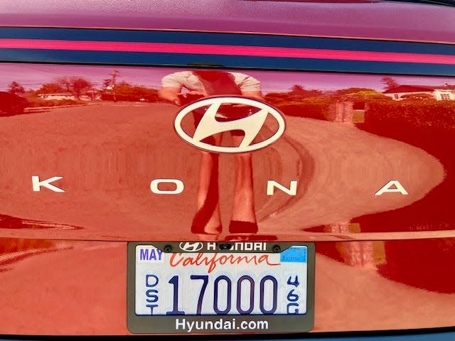 Die Rückseite des 2024 Hyundai Kona Limited AWD
