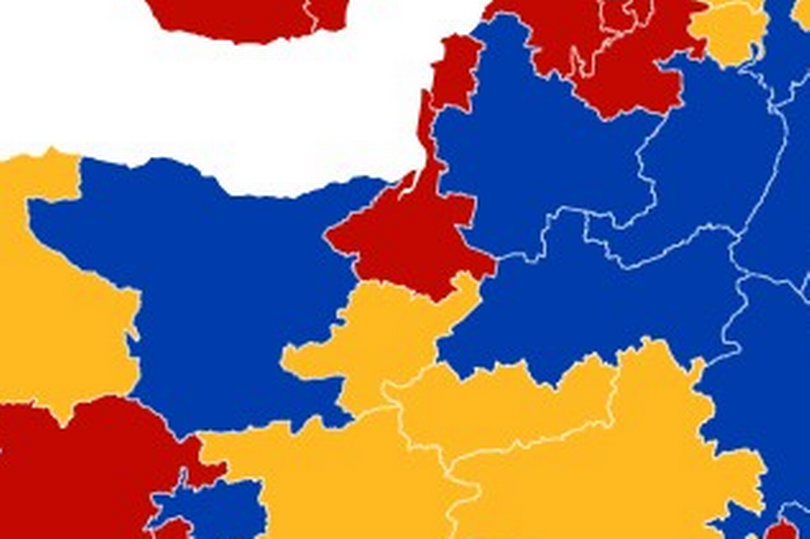 YouGov MRP projection for how Somerset's political map would look if the general election was held today