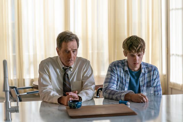 <p>Skip Bolen/SHOWTIME</p> Bryan Cranston as Michael Desiato and Hunter Doohan as Adam Desiato in 'Your Honor'.