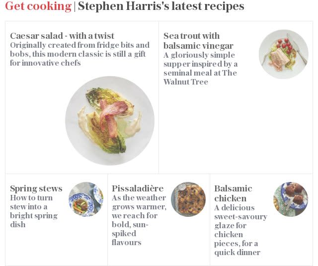 Stephen Harris recipes