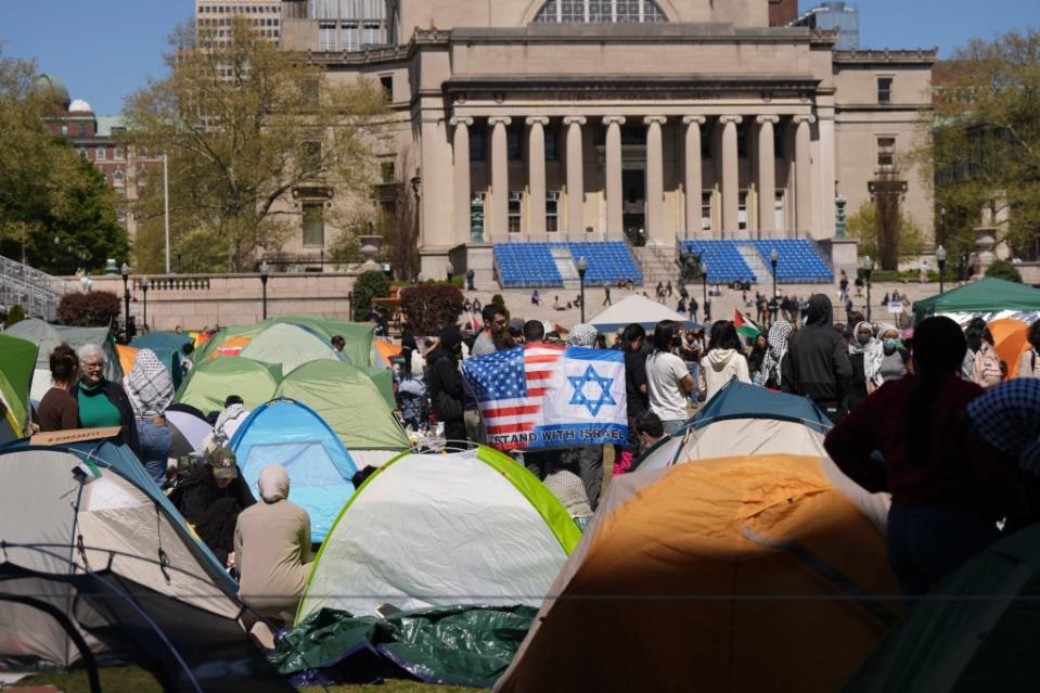 The protests have rocked Columbia’s campus for over a week. James Keivom