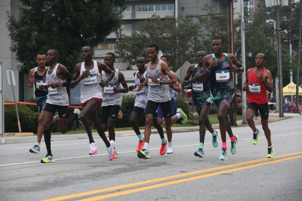 the field was packed with elite runners...