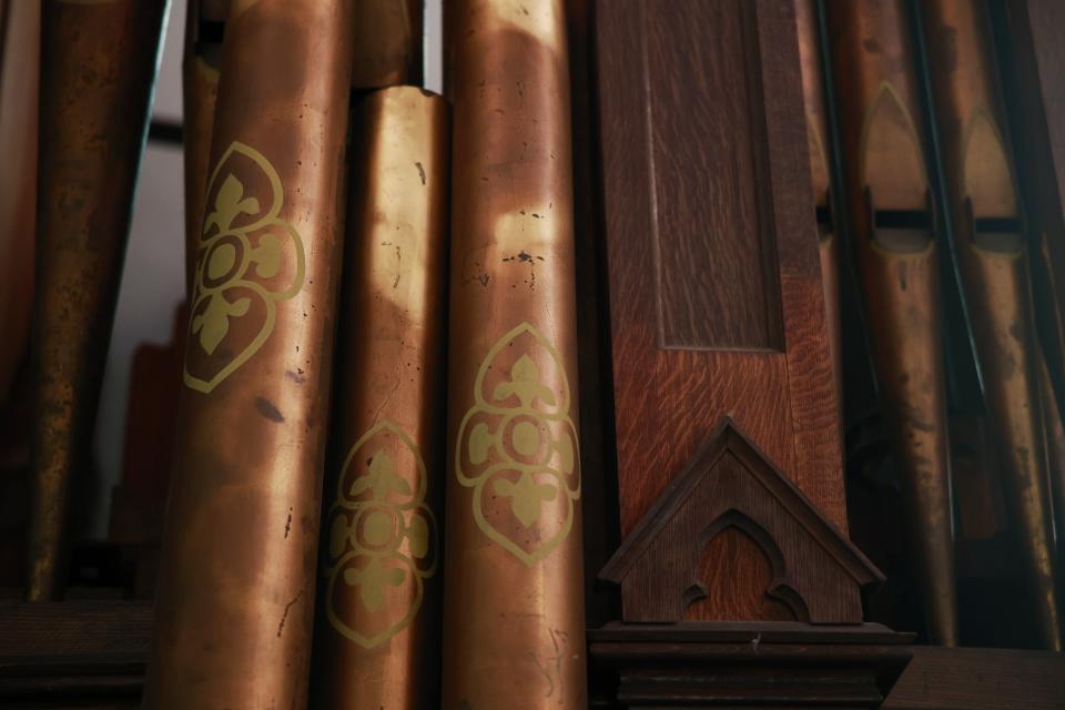 Organ pipes at the Basilica of The Immaculate Conception.