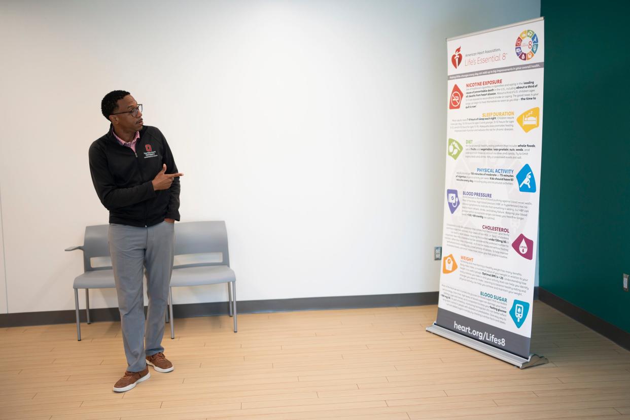 Dr. Joshua J. Joseph, medical director of the new Health Community Center, talks about the $5.1-million project that will open Wednesday in the building that formerly housed the Columbus Metropolitan Library's Martin Luther King Jr. branch.