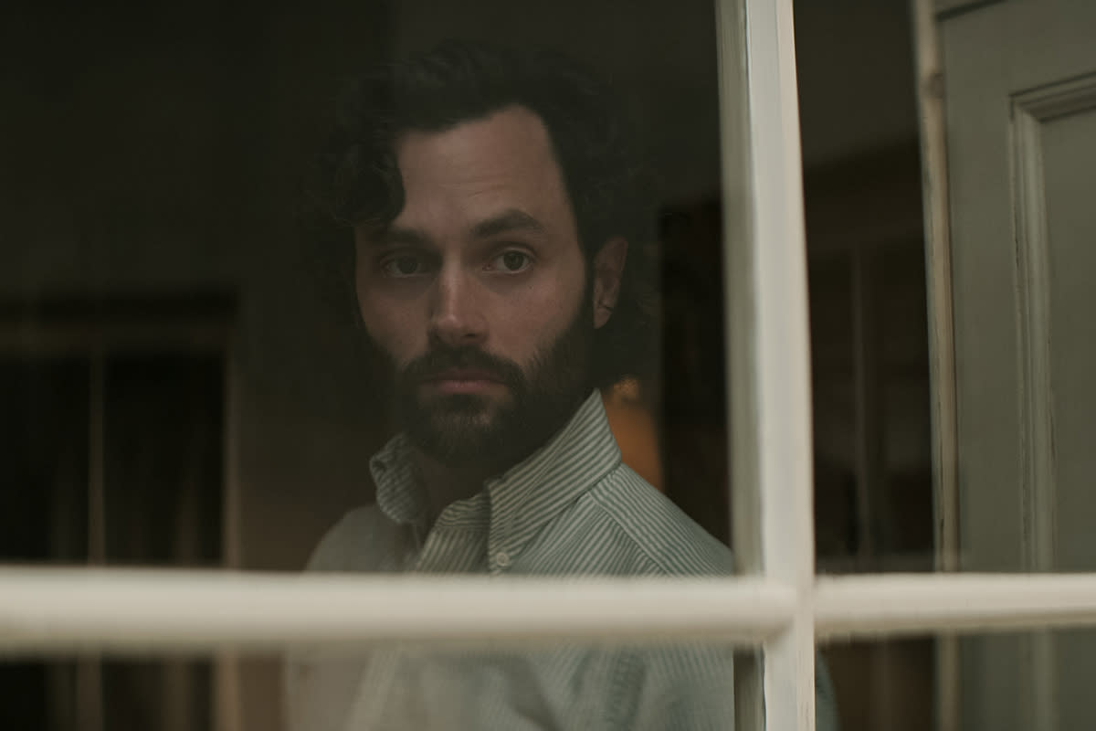 You. Penn Badgley como Joe Goldberg en el episodio 404 de You. Cr. Courtesy of Netflix © 2022