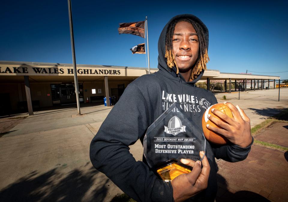 Lake Wales defensive back Jaremiah Anglin Jr. was named the defensive MVP at the National Combine last week.