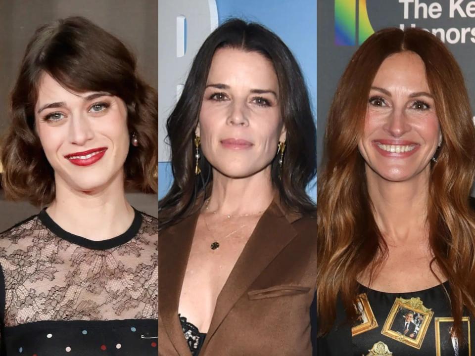 Lizzy Caplan, Neve Campbell and Julia Roberts