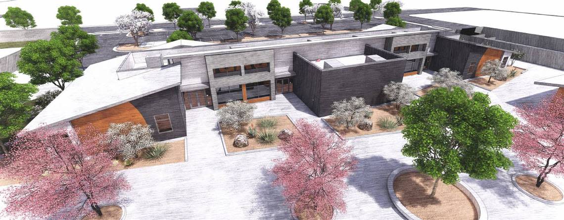 Clovis Unified School District is opening its 35th elementary school at Fowler and McKinley avenues in the southeast area of the city to prevent overcrowding. Pictured is a site drawing of the new school.