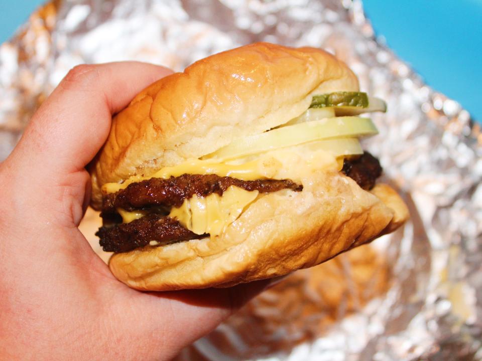 cook out double cheeseburger