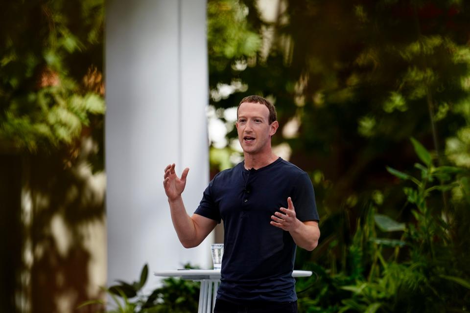 Meta CEO Mark Zuckerberg speaks in September during a conference in California. In October, dozens of U.S. states sued Meta for harming young people and contributing to the youth mental health crisis by knowingly and deliberately designing features on Instagram and Facebook that addict children to its platforms.