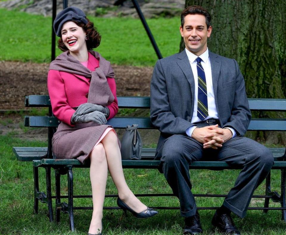 Rachel Brosnahan and Zachary Levi | MEGA