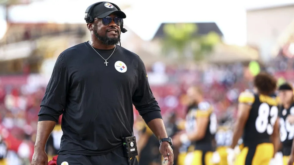 Steelers coach Mike Tomlin. 